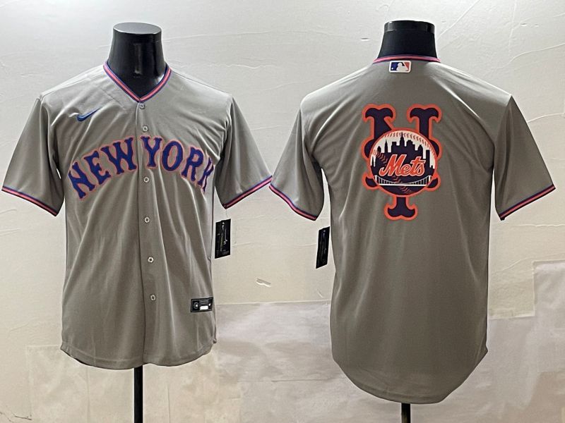 Men New York Mets Blank Grey Second generation 2025 Nike MLB Jersey style 8->new york mets->MLB Jersey